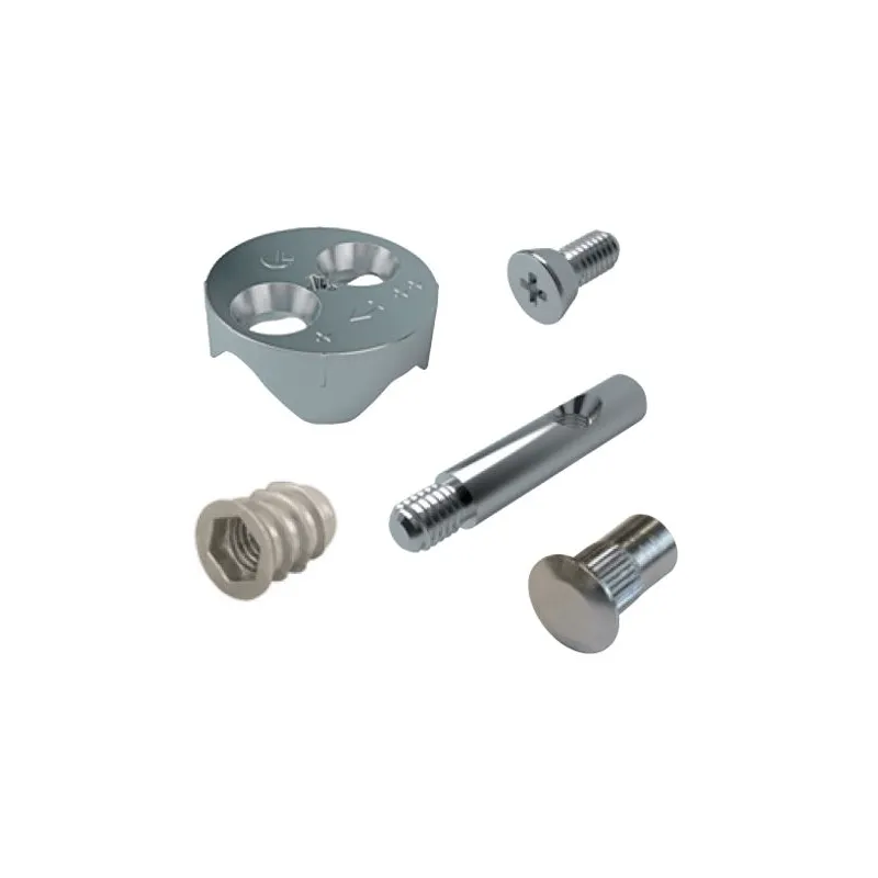 Ekscentrična spojnica za krevete VIS / Nikel - SET