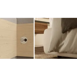 Ekscentrična spojnica za krevete VIS / Nikel - SET