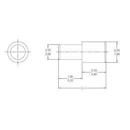 Polična potpora 7/5 Nikal - 100 kom