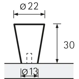 Ručka knopka GRACIA / Nehrđajući čelik