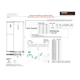 Stalak za hranu INOXA ELLITE 859AY / Titan