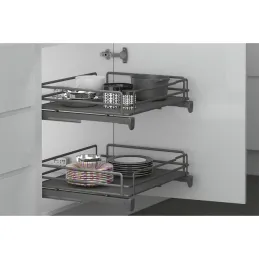 Potpuno izvlačna rešetka s ublaživačem INOXA ELLITE 5202EDY / Titanium