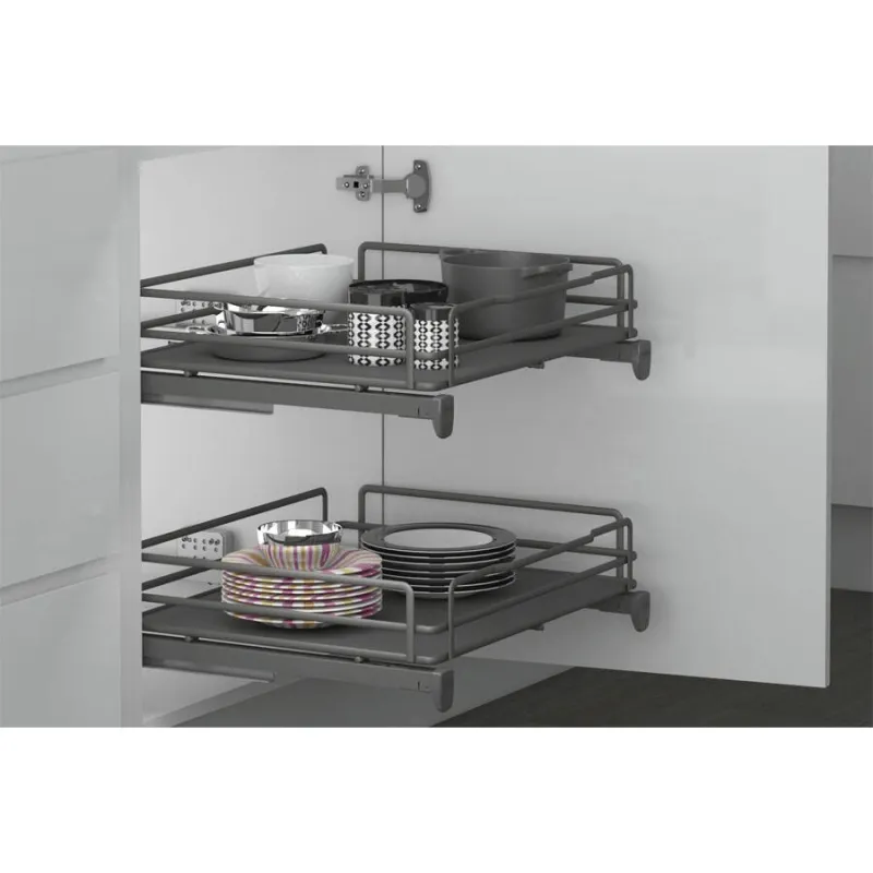 Potpuno izvlačna rešetka s ublaživačem INOXA ELLITE 5202EDY / Titanium