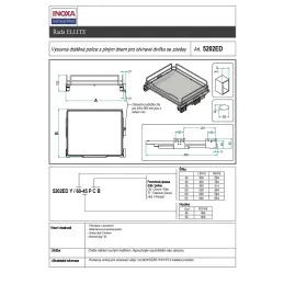 Potpuno izvlačna rešetka s ublaživačem INOXA ELLITE 5202EDY / Titanium