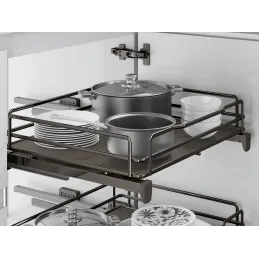 Potpuno izvlačna rešetka s ublaživačem INOXA ELLITE 5202EDY / Titanium