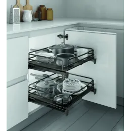 Potpuno izvlačna rešetka s ublaživačem INOXA ELLITE 5202EDY / Titanium