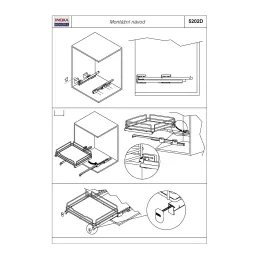 Potpuno izvlačna rešetka s ublaživačem INOXA ELLITE 5202EDY / Titanium