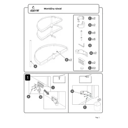 Karusel 180° Inoxa ELLITE 4301BE / Bijela