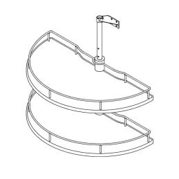 Karusel 180° Inoxa ELLITE 4301BE / Bijela