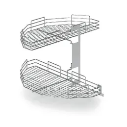 Rotirajuća kutna polica Inoxa EASY / Sjajni krom