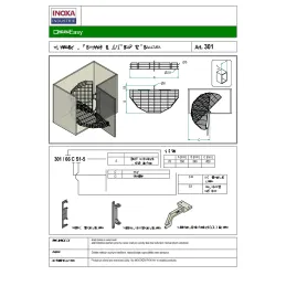 Rotirajuća kutna polica Inoxa EASY / Sjajni krom