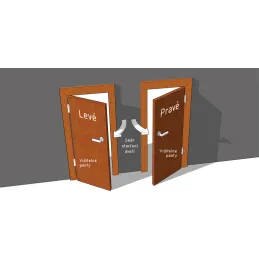 Interijerna kvaka za vrata VIOLA / Zlatna