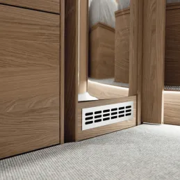 Ventilacijska rešetka HUGO / Brušeni aluminij