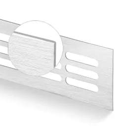 Ventilacijska rešetka HUGO / Brušeni aluminij