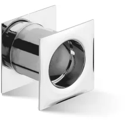 Metalni četvrtasti ventilacijski otvor za vrata 40 mm / Sjajni krom