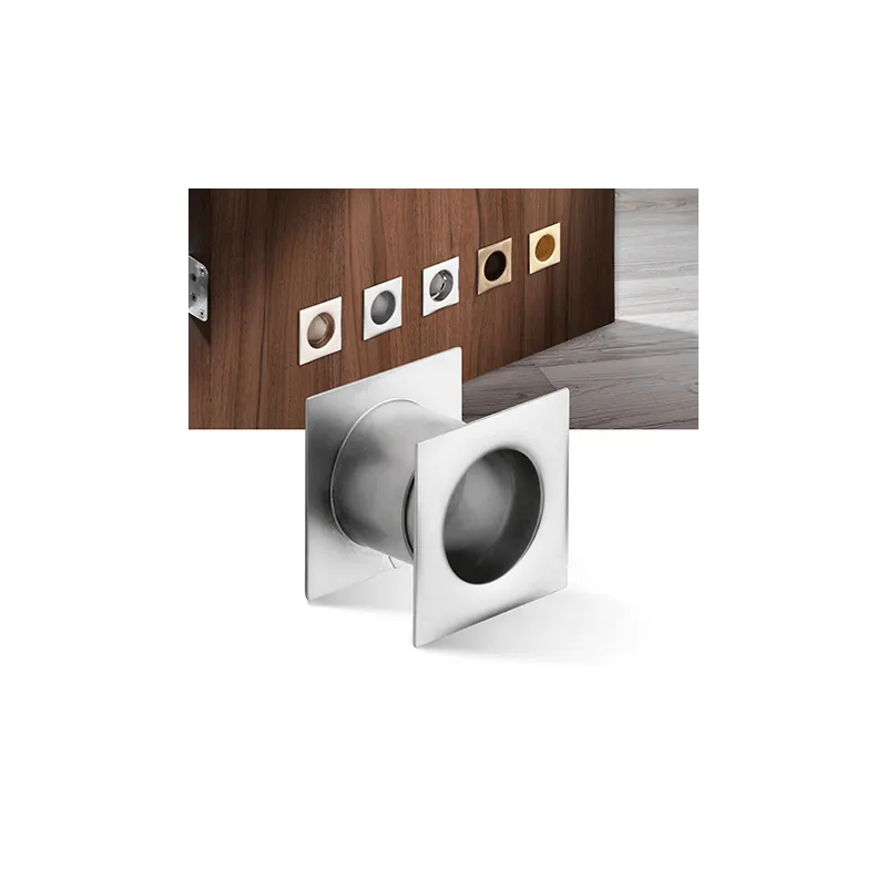 Metalni kvadratni ventilacijski otvori za vrata 40 mm / Mat krom