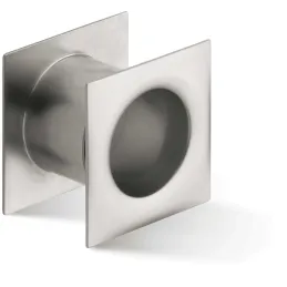 Metalni kvadratni ventilacijski otvor za vrata 40 mm / Matirani nikal