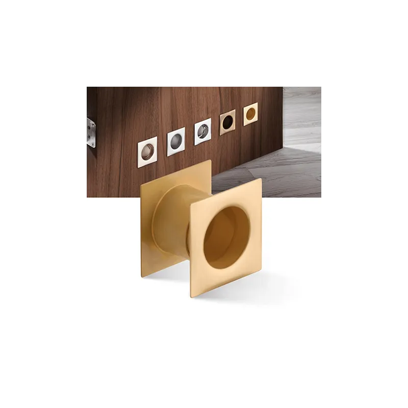 Metalni kvadratni ventilacijski otvor za vrata 40 mm / Zlatna