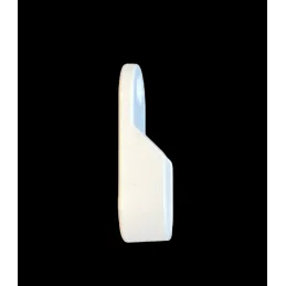 Završetak za ovjesnu šipku - ovalni / bijela mat