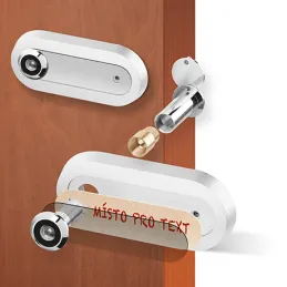 Vrata kukalo s imenom, ovalno / Aluminij