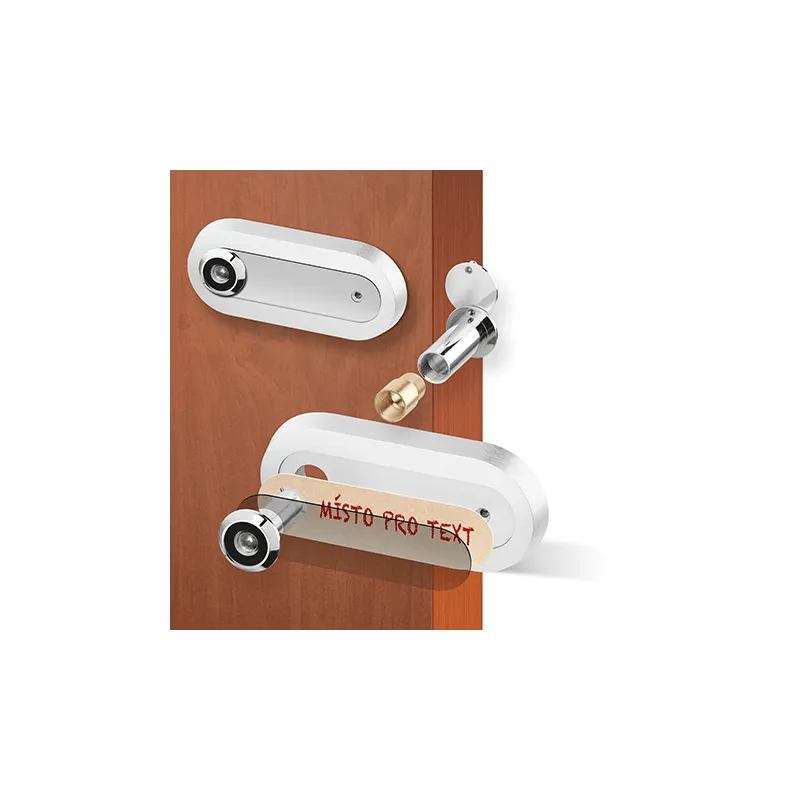 Vrata kukalo s imenom, ovalno / Aluminij