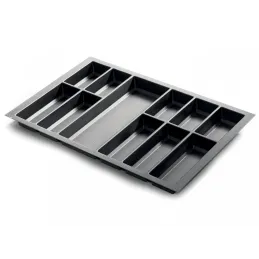 Posuda za pribor STANDARDO s protukliznom površinom / Crni kristal