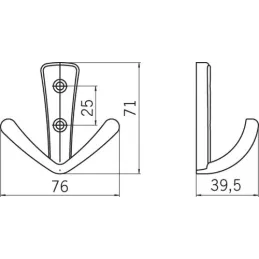 Vješalica BELAGO Mini / Aluminij