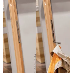 Izvlačna vješalica za ugradnju VERNON Maxi / Mat crna