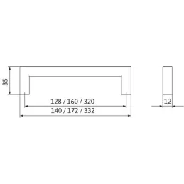 Ručka SAMATHA / Svijetli antracit