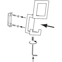 Vješalica SILVIA / Crna brušena