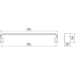 Ručka UGO / Crna mat