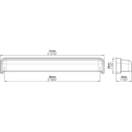 Ručka DELTA / Starozlatna