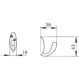 Vješalica HANGAR Mini / Crna mat