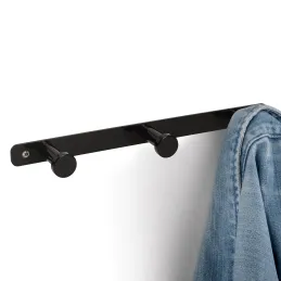 Vješalica za zid ALMA / Crna mat