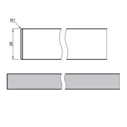 Radna ploča KRONOSPAN Andromeda Crna mat (ABS rub) / K218 GM