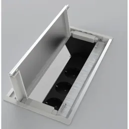 Izvlačna utičnica s kabelskom uvodnicom VERSAFLAP 3x230V / Aluminij