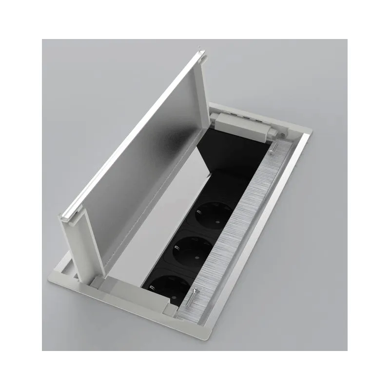 Izvlačna utičnica s kabelskom uvodnicom VERSAFLAP 3x230V / Aluminij