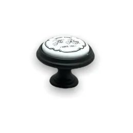 Ručka knopka KING / Crna