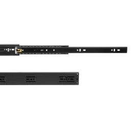 Ležajna vodilica 45 mm s ublaživačem ELEGANT / Crna mat