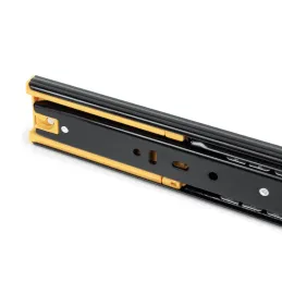 Ležajna vodilica 45 mm s ublaživačem ELEGANT / Crna mat