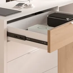 Ležajna vodilica 45 mm s ublaživačem ELEGANT / Crna mat