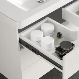 Ležajna vodilica 45 mm s ublaživačem ELEGANT / Crna mat