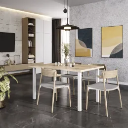 Set stonih nogu ELISEUM / Bijela mat - 4 kom