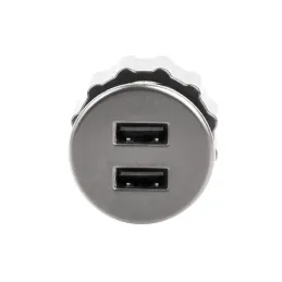 Interijer 2 x USB punjač za stol 35 mm / Srebrna