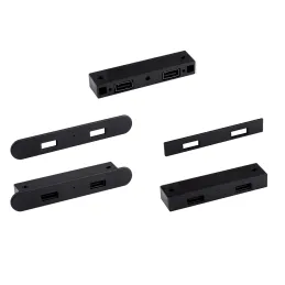 2 x USB modul za punjenje za namještaj / Crna mat