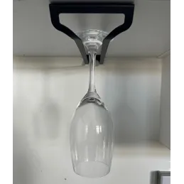 Jednoredni držač za čaše EXCLUSIVE / Crna mat