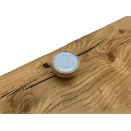Drvena ručkica knop ARSIA / Bukva - plava