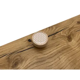 Drvena ručkica knopka ARSIA / Buk - bež trokuti