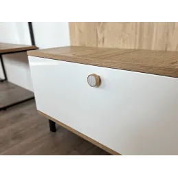 Drvena ručka knopka ARSIA / Buk - crna jela