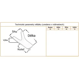 Vešalica BALI / Antracit